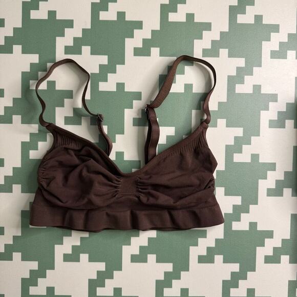 SKIMS Seamless Sculpting Bra Cocoa Brown Size Small Excellent Condition - Picture 3 of 6